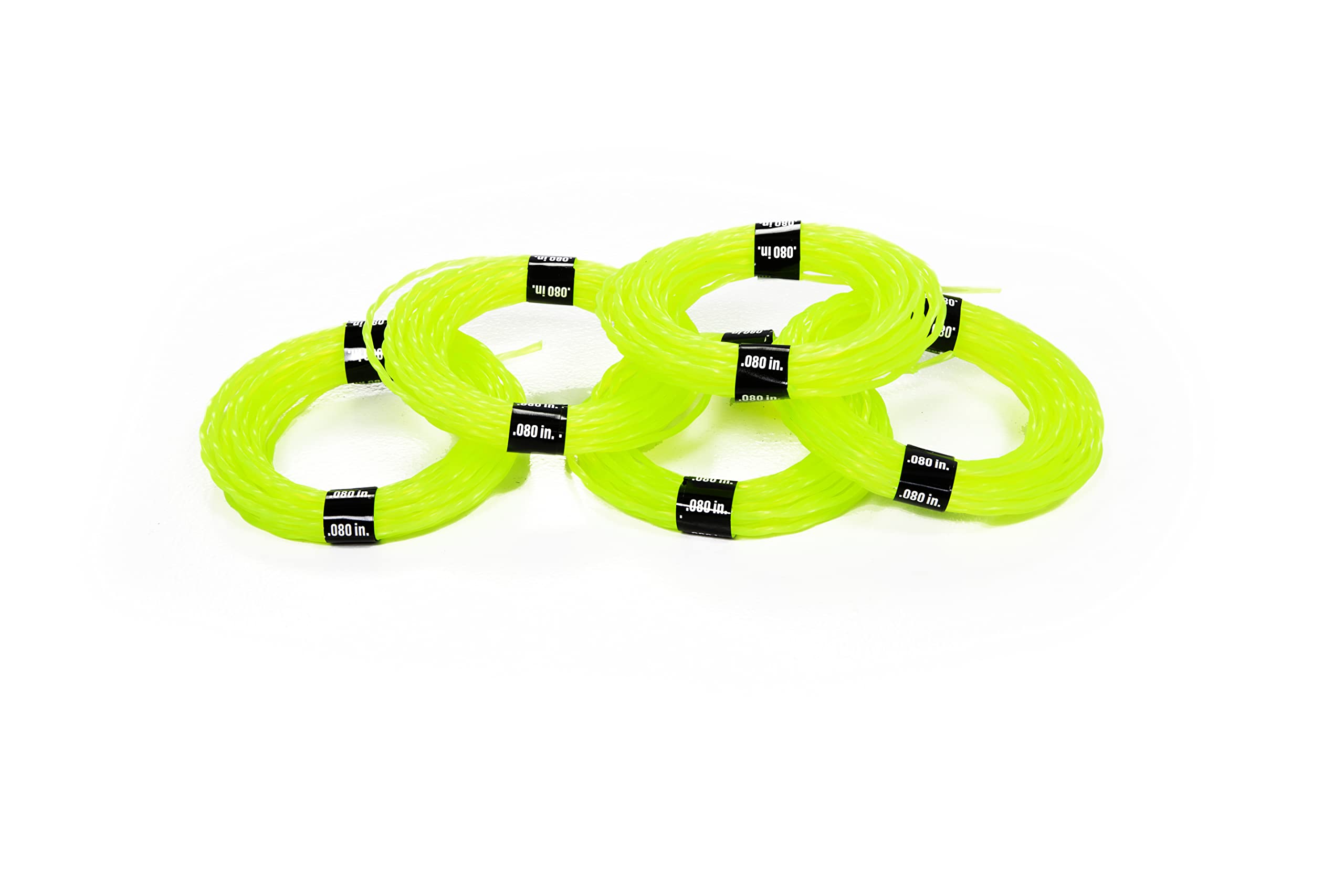Greenworks durable twisted line cuts through grass with minimal snagging.