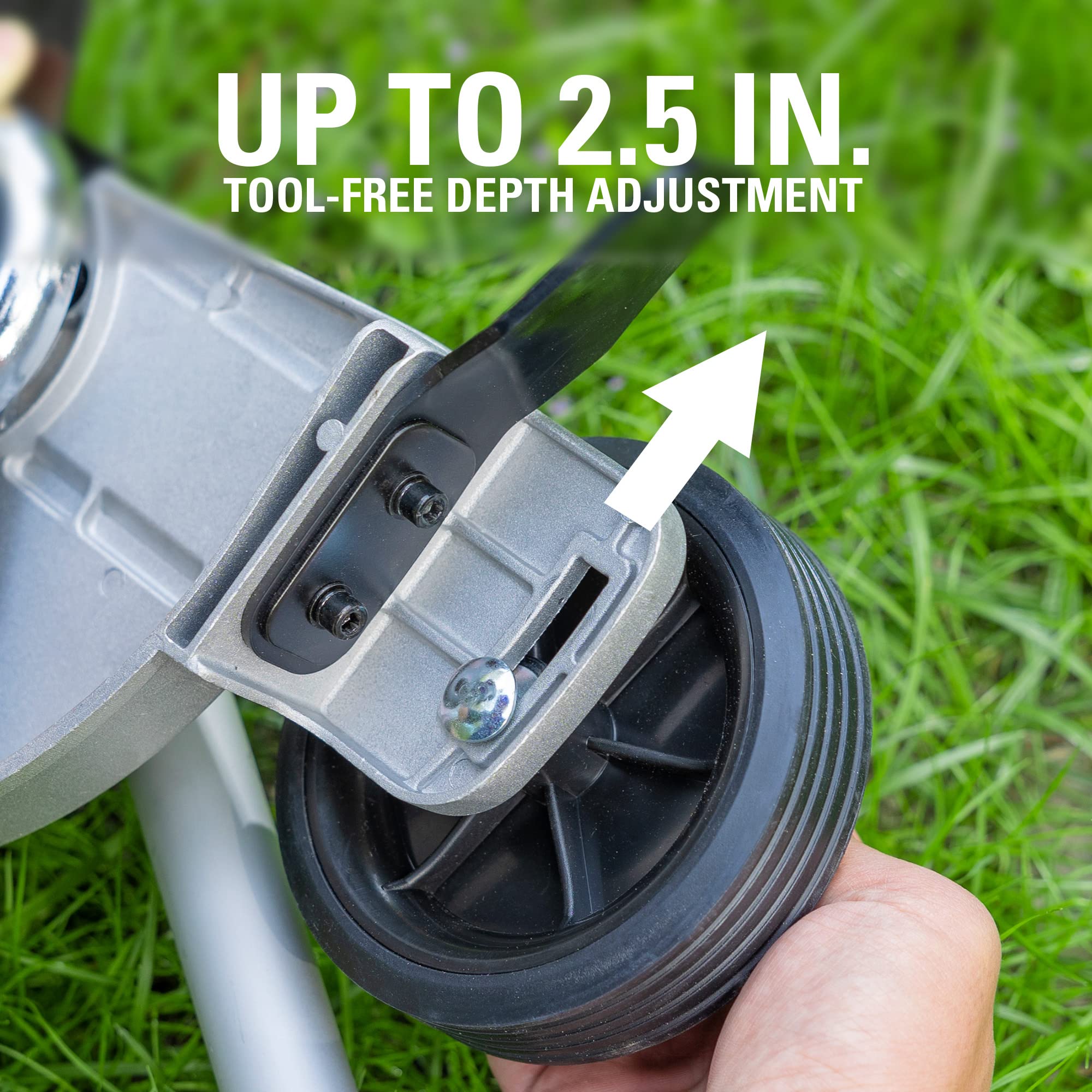 Greenworks high-torque gearbox maintains constant edging power