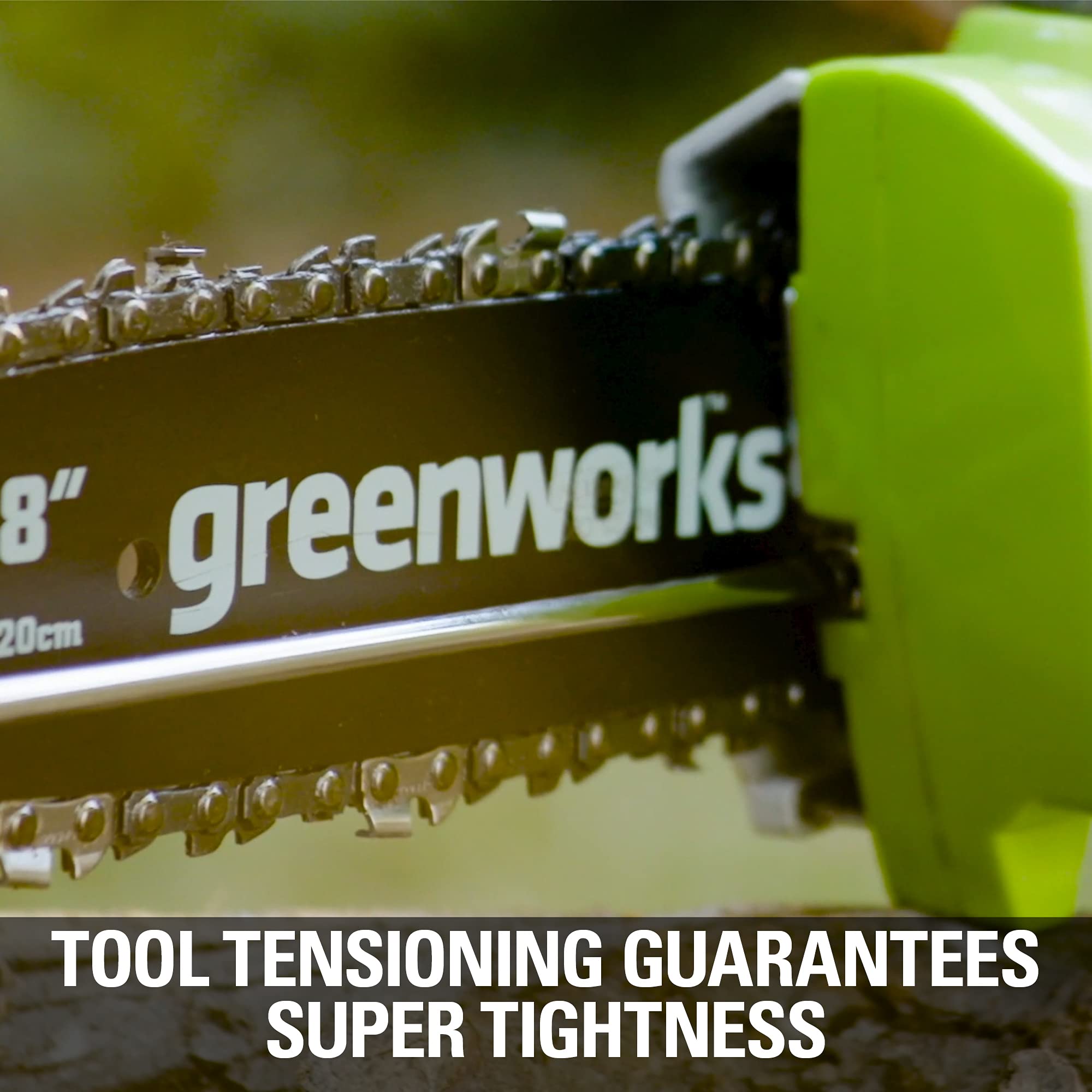 Greenworks pivoting head hedge trimmer adapts to angled cuts