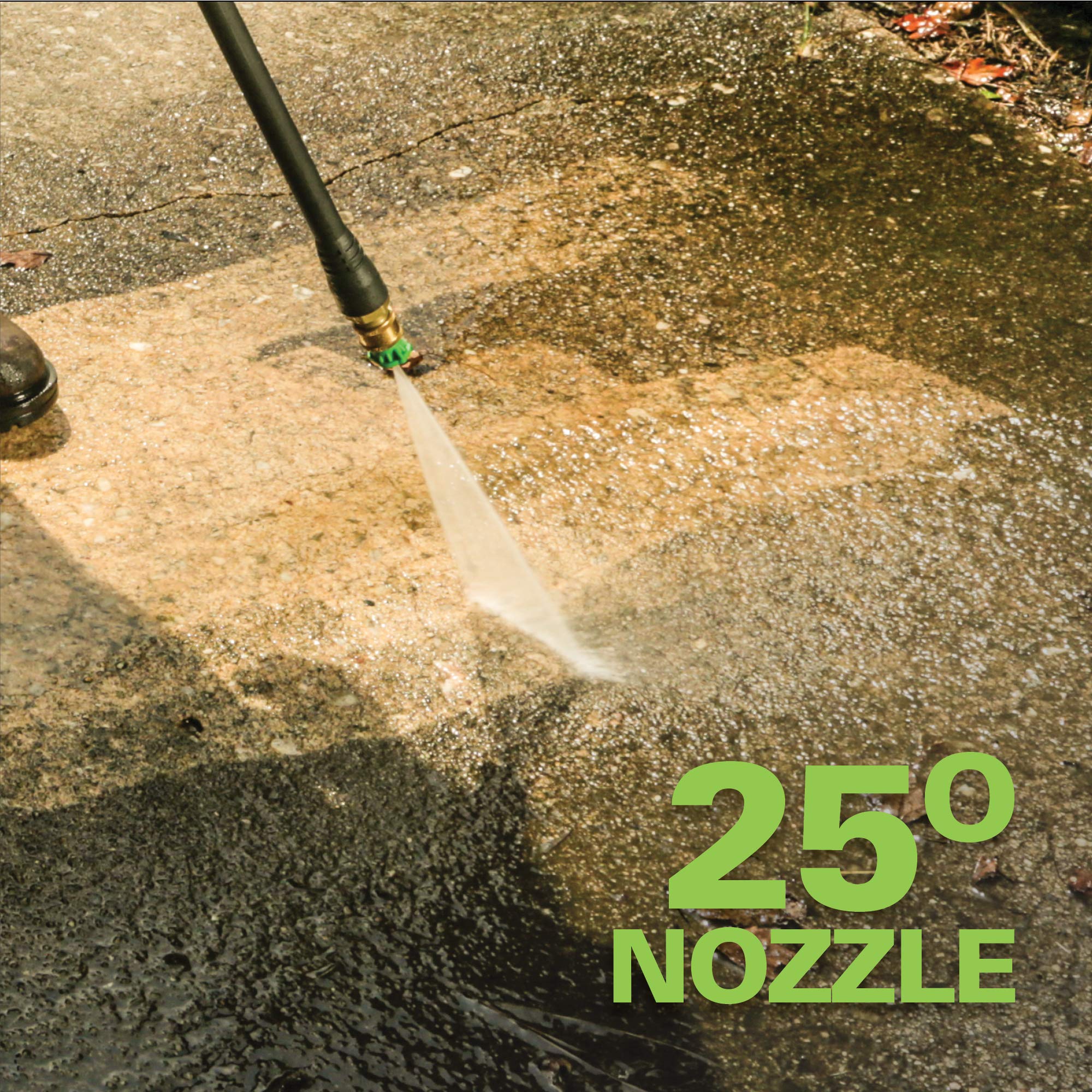 Greenworks adjustable wand adjusts spray intensity