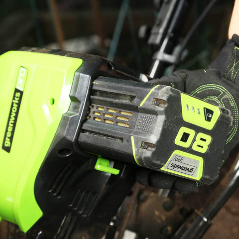 Greenworks Pro 80V tiller tool-only design compatible with your battery.