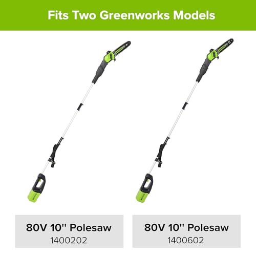 Greenworks 10-inch replacement chain 2937002, compatible with PS80L210 and PS80L00.