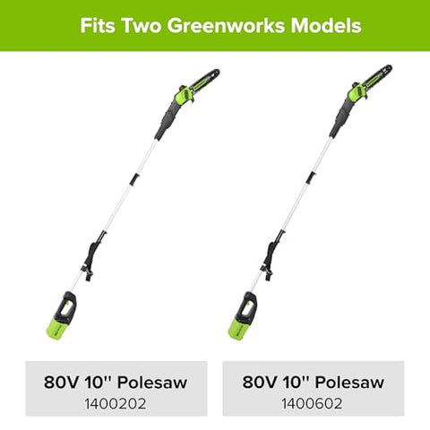 Greenworks 10-inch replacement chain 2937002, compatible with PS80L210 and PS80L00.
