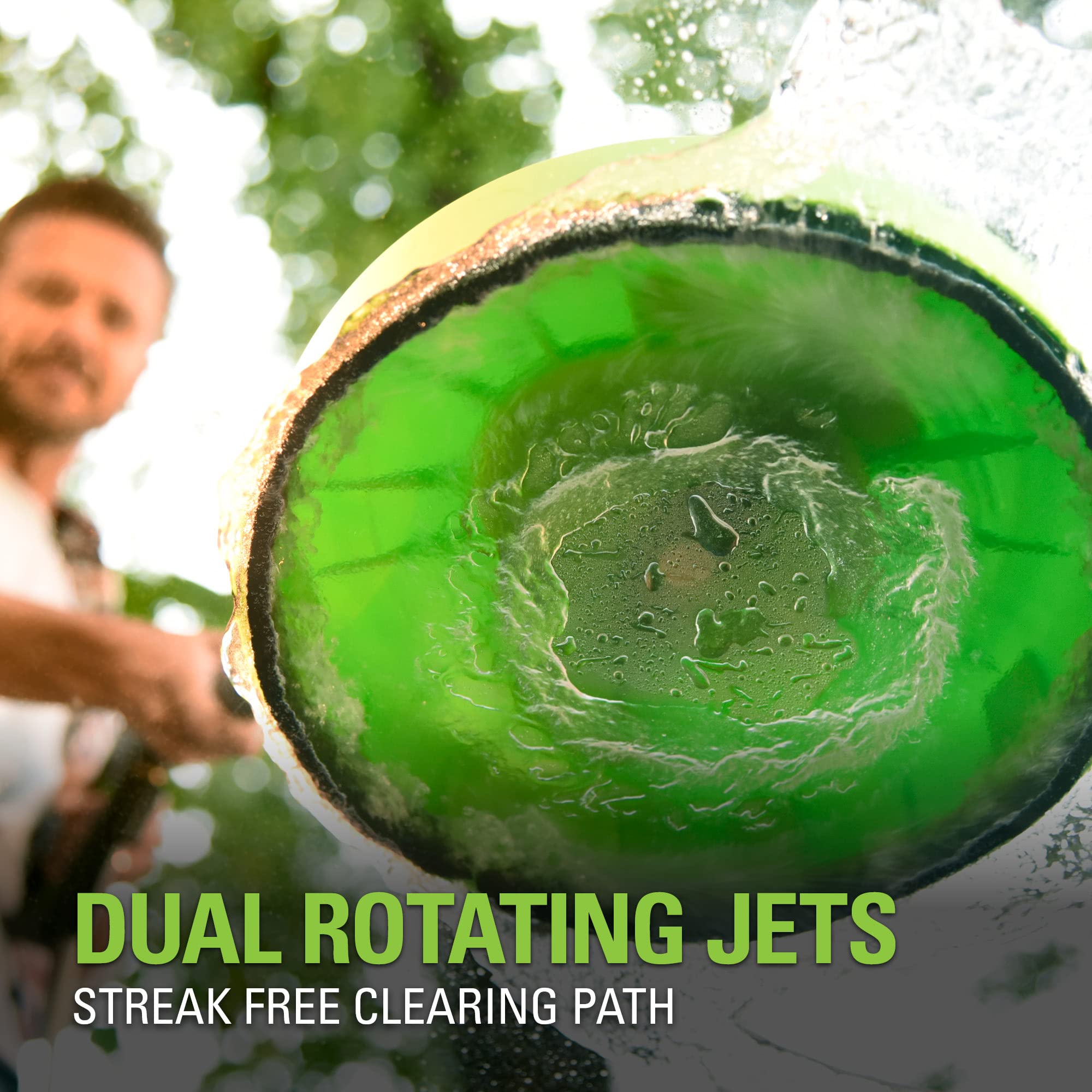GreenWorks quick-connect surface cleaner attachment; easy setup with most pressure washers