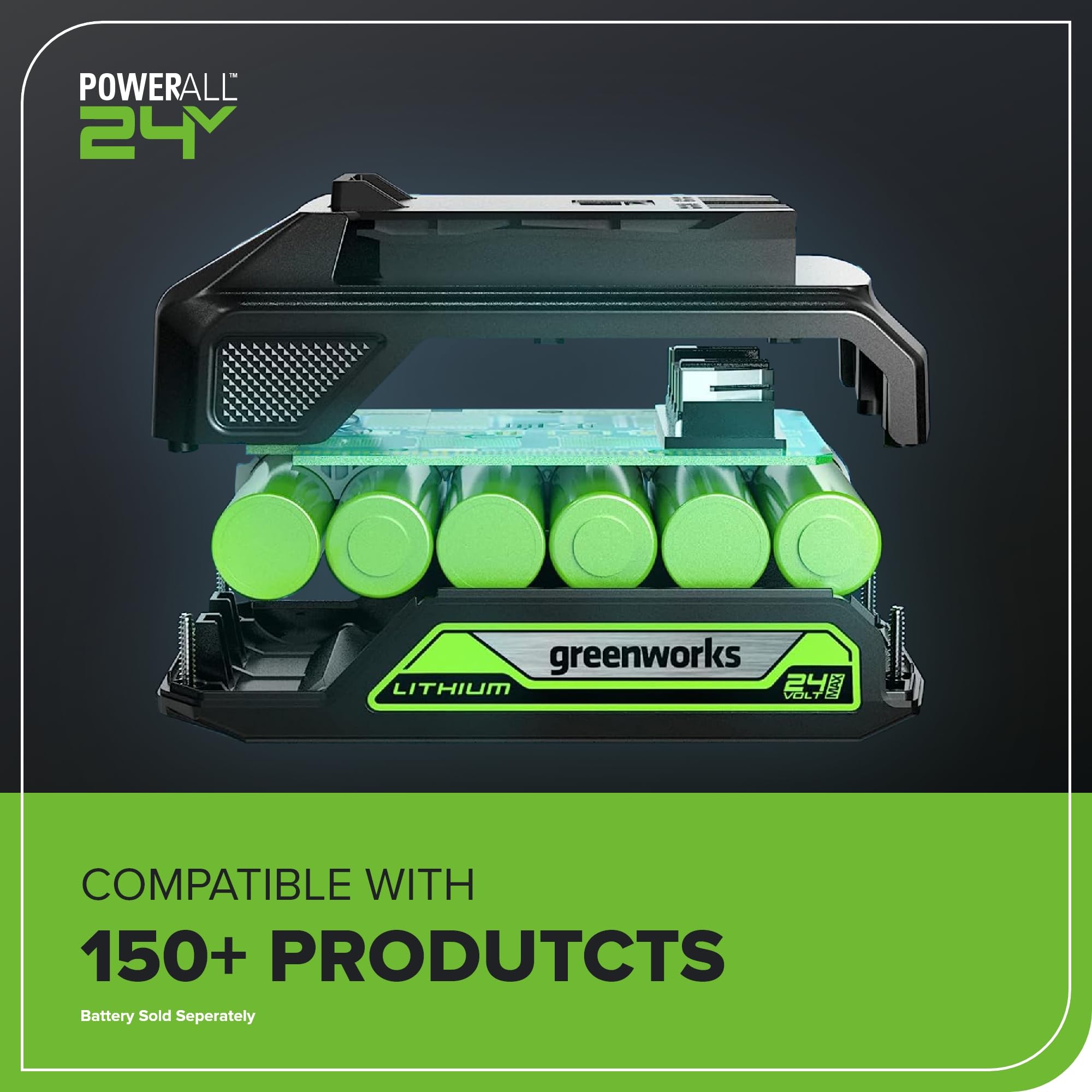 Greenworks compact trimming sound suitable for neighborhoods