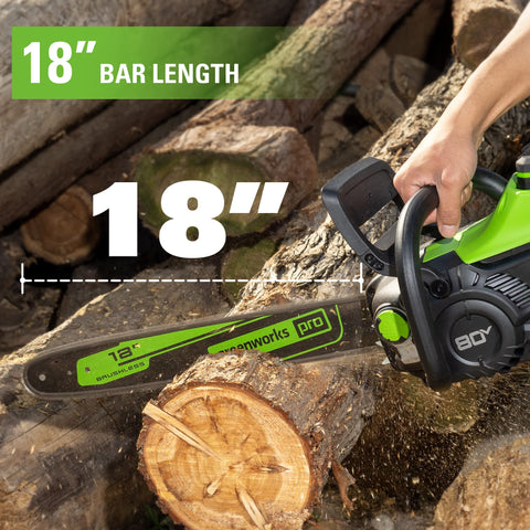 Greenworks replacement bar and chain fit compatible GCS models.