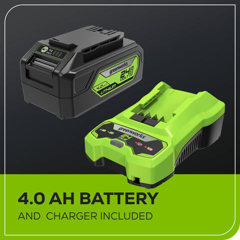 35-minute runtime on a 4.0Ah battery supports small to mid yards.