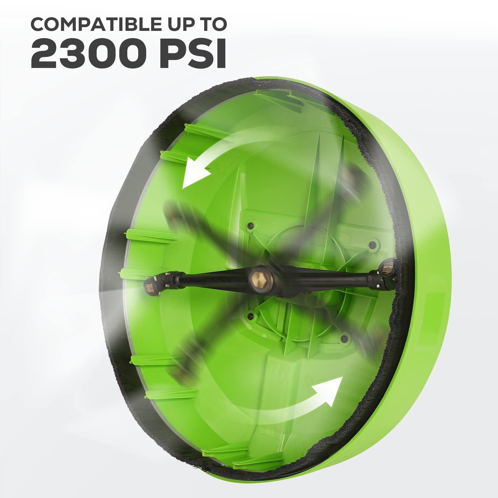 Greenworks rotating-nozzle surface cleaner delivers even coverage