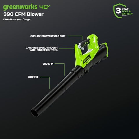 Greenworks trimmer with .065in auto-feed blade handles tough invaders along fences
