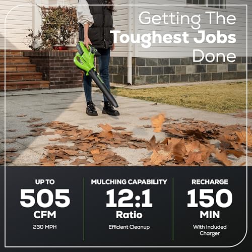 Greenworks Turbo Boost button action demonstrates on-demand power for concrete surfaces.