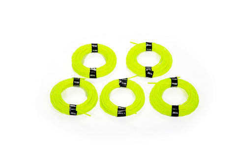 Greenworks universal-fit trimmer line ready for compatible models and easy swapping.
