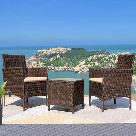 Greesum cushions provide soft comfort in a garden seating setup