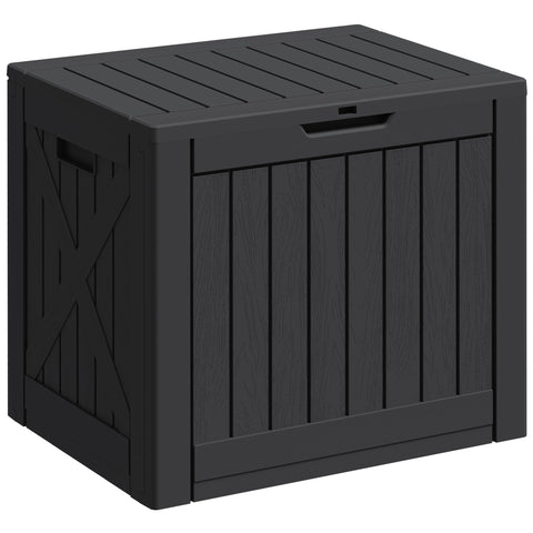 Greesum 40-gallon deck box exterior for spacious outdoor storage of tools and gear.