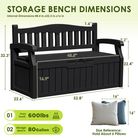 Greesum concealed storage under the seat keeps cushions organized.