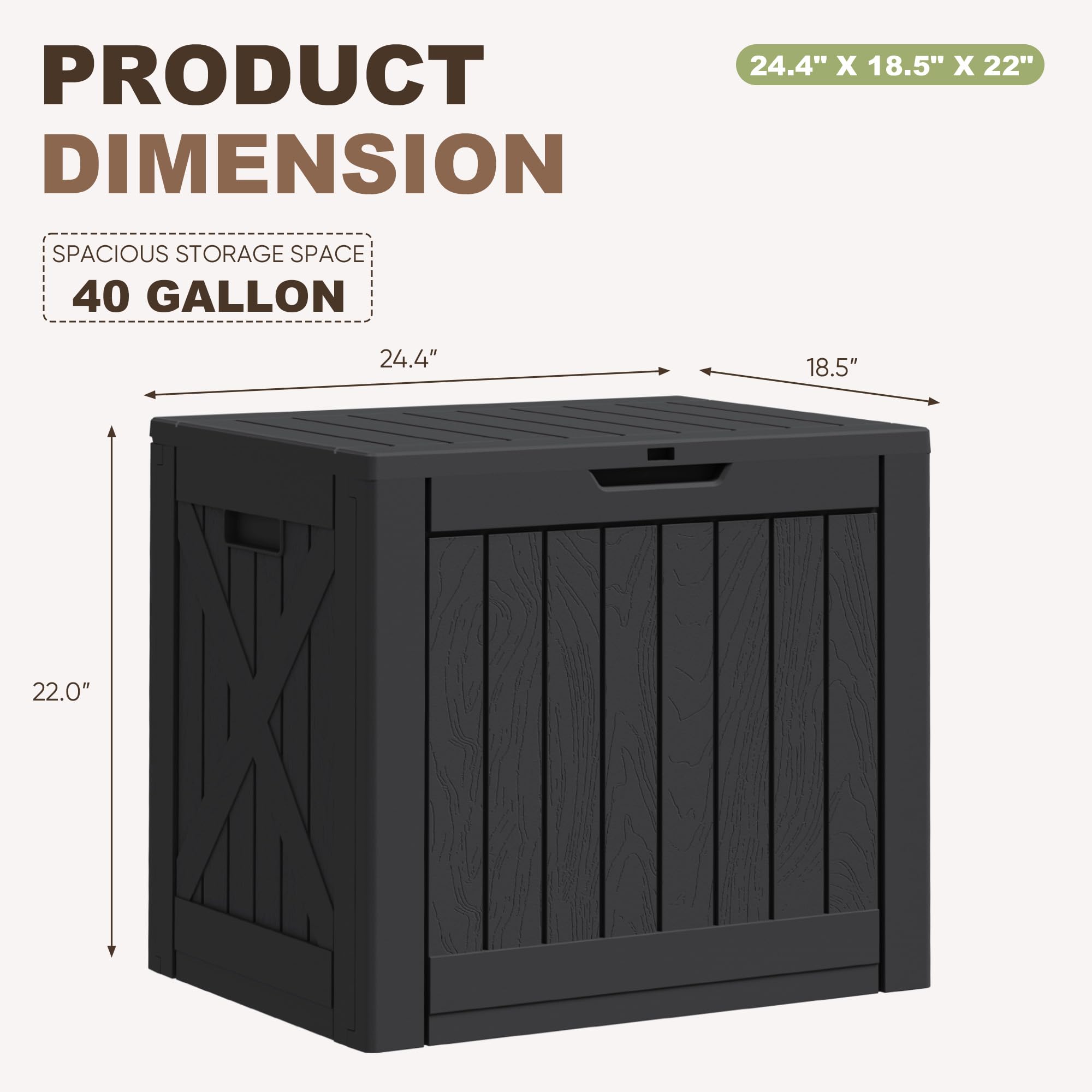 Greesum color options Black Grey Brown and Light Coffee complement outdoor spaces.