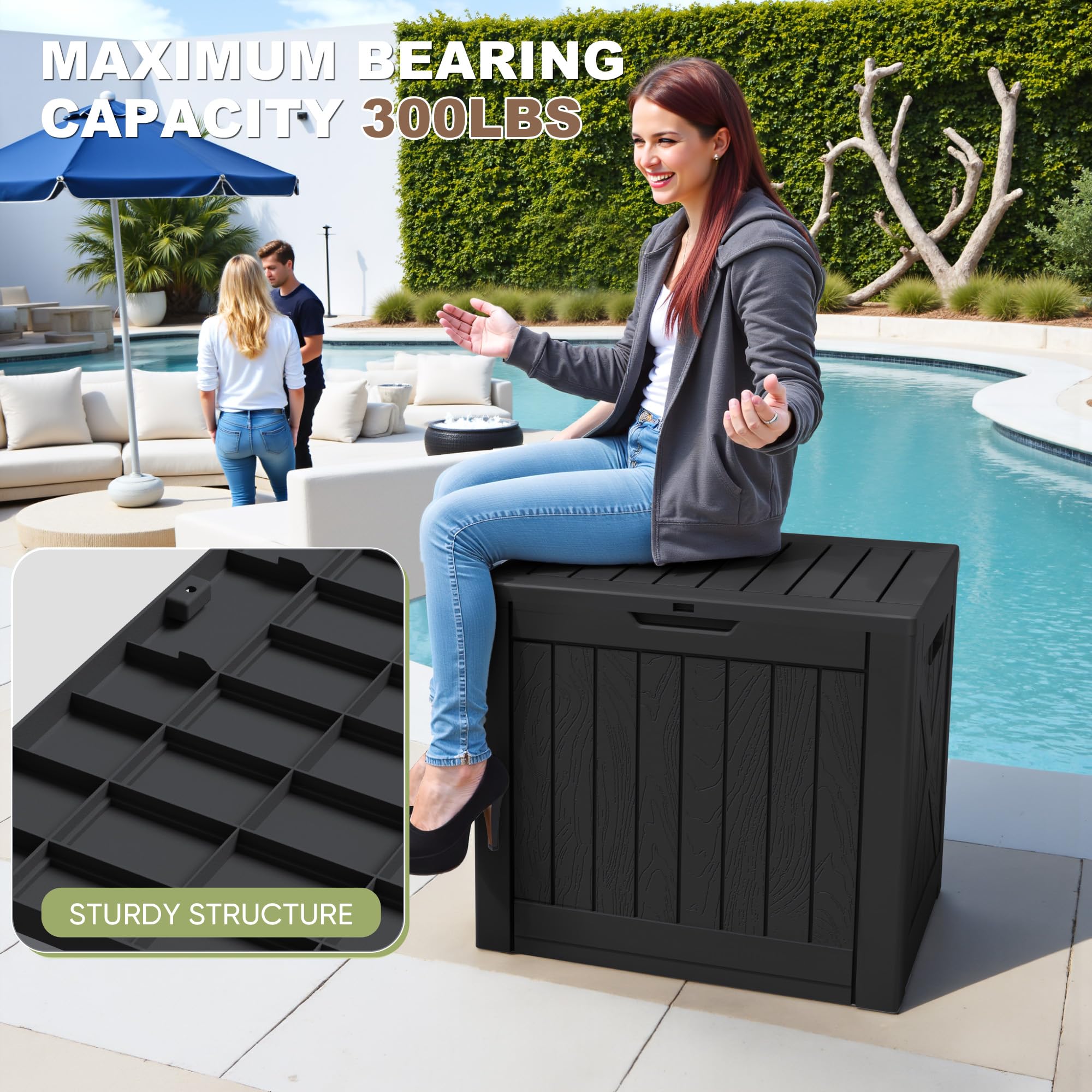Greesum ergonomic handles enable easy movement even when loaded.
