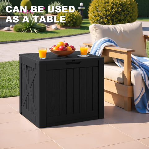 Greesum heavy-duty lid supports up to 330 lbs, usable as a bench when needed.