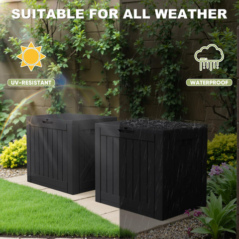 Greesum lockable latches and weatherproof seal protect contents from rain and dust.