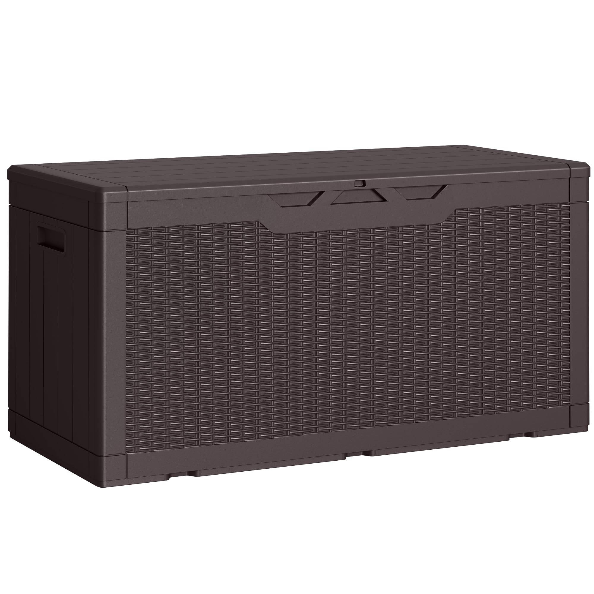 Greesum 100 gallon outdoor storage box lid with hydraulic assist for easy opening