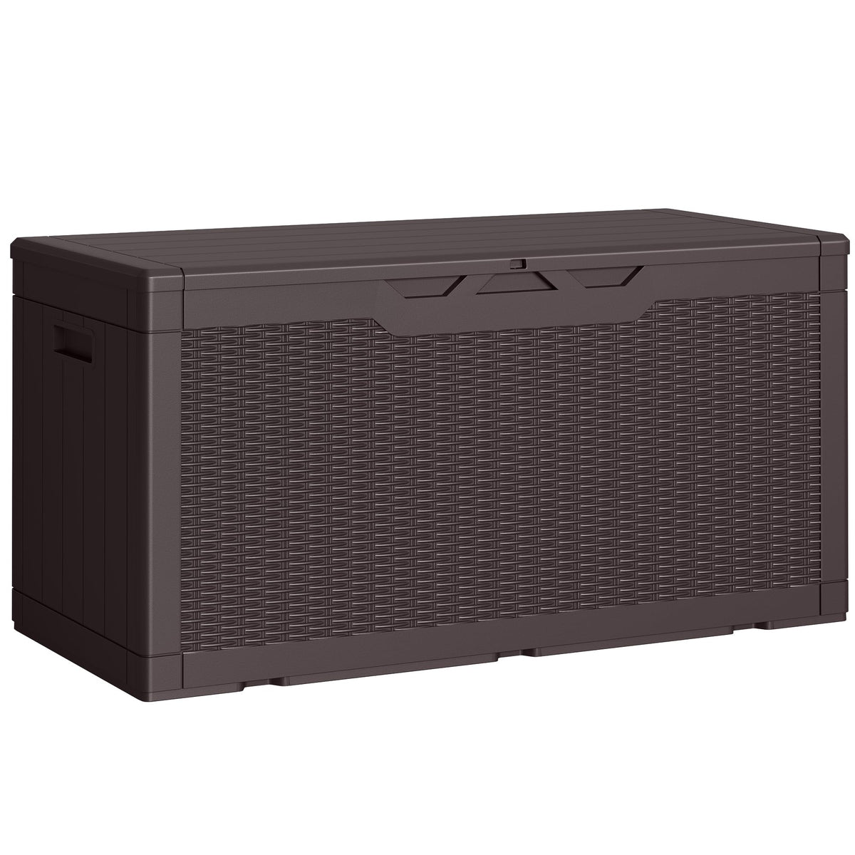 Greesum 100 gallon outdoor storage box lid with hydraulic assist for easy opening