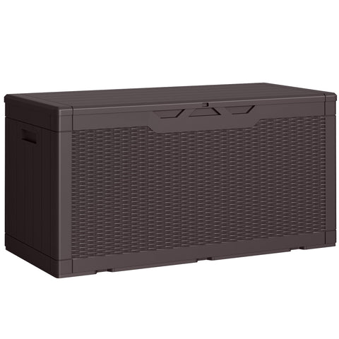 Greesum 100 gallon outdoor storage box lid with hydraulic assist for easy opening