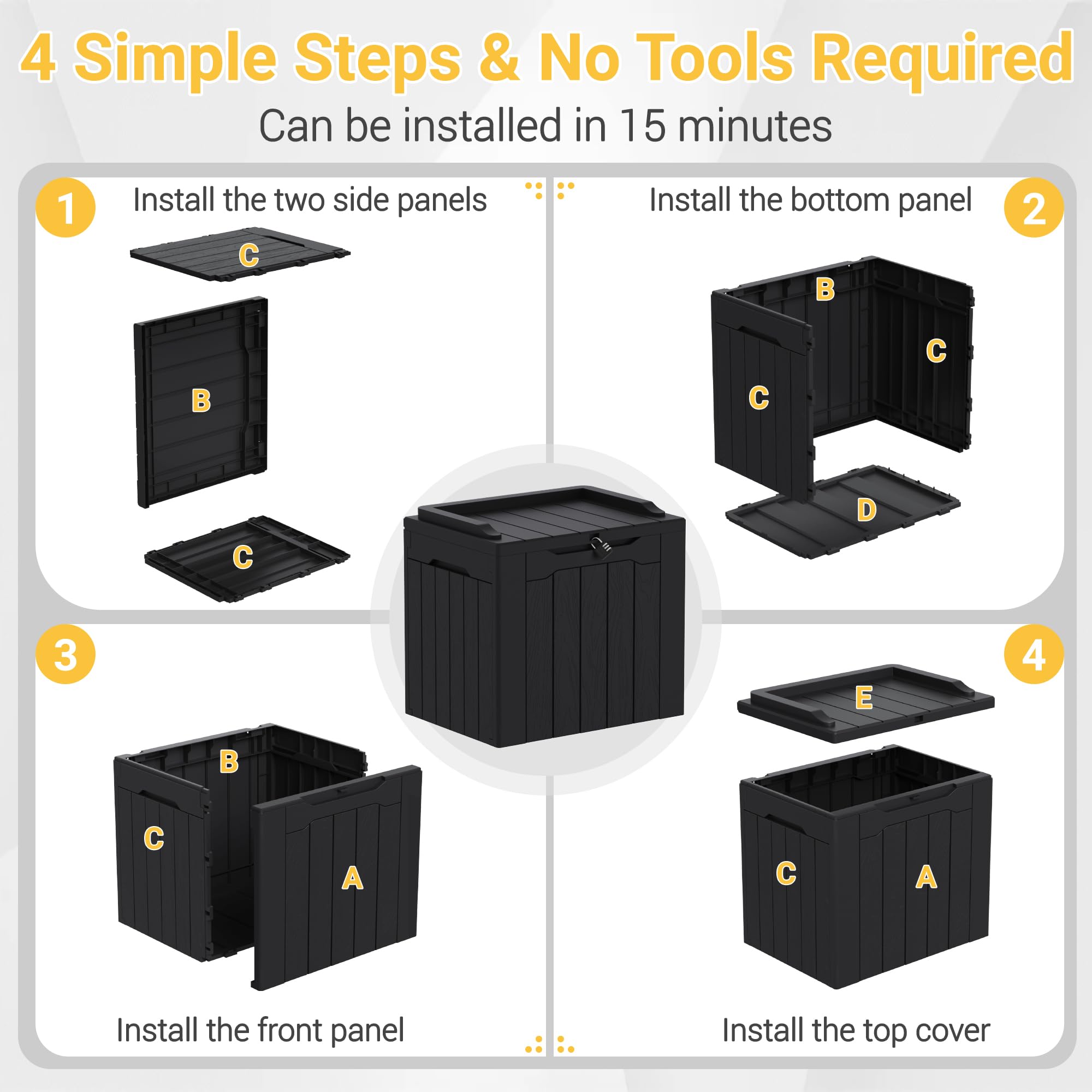 Greesum packaging includes tool kit and installation manual