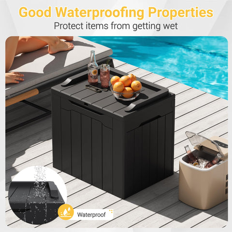 Greesum resin storage box texture in an outdoor setting
