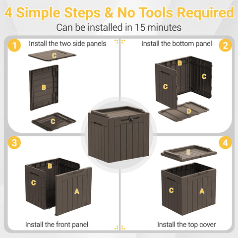 Greesum easy-assembly kit included with manual