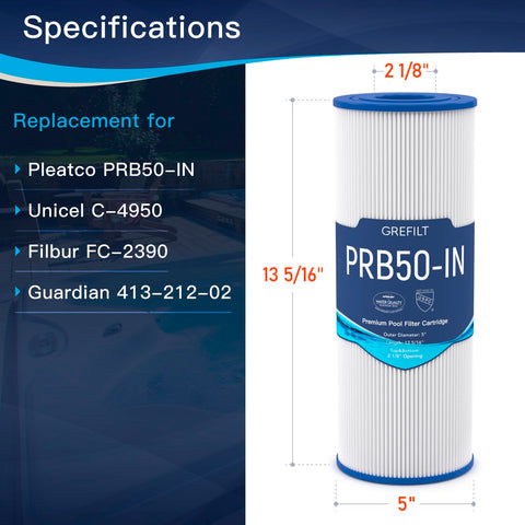 Grefilt C-4950 end caps provide a tight seal for leak-free performance.