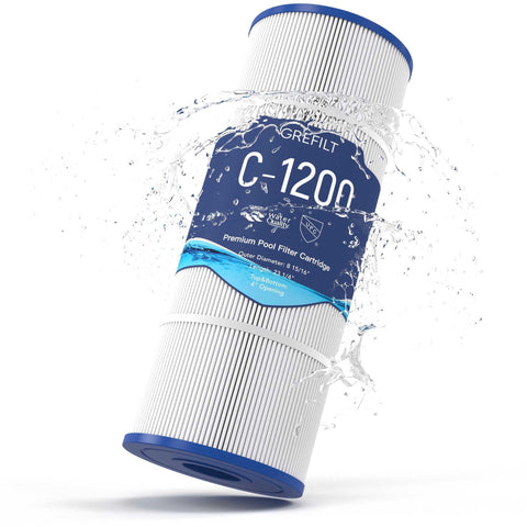 Grefilt C1200 top view: heavy-duty fabric for reliable filtration.