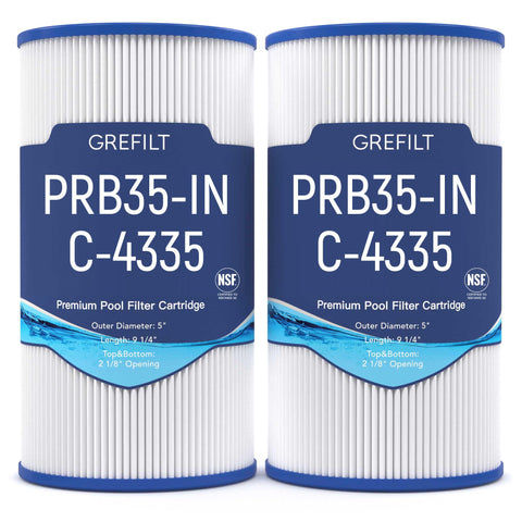 Grefilt hot tub filter compatible with Pleatco PRB35-IN for clean spa water.