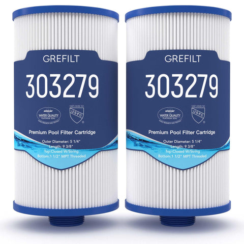Grefilt hot tub filter compatible with Watkins 303279 for clean spa water