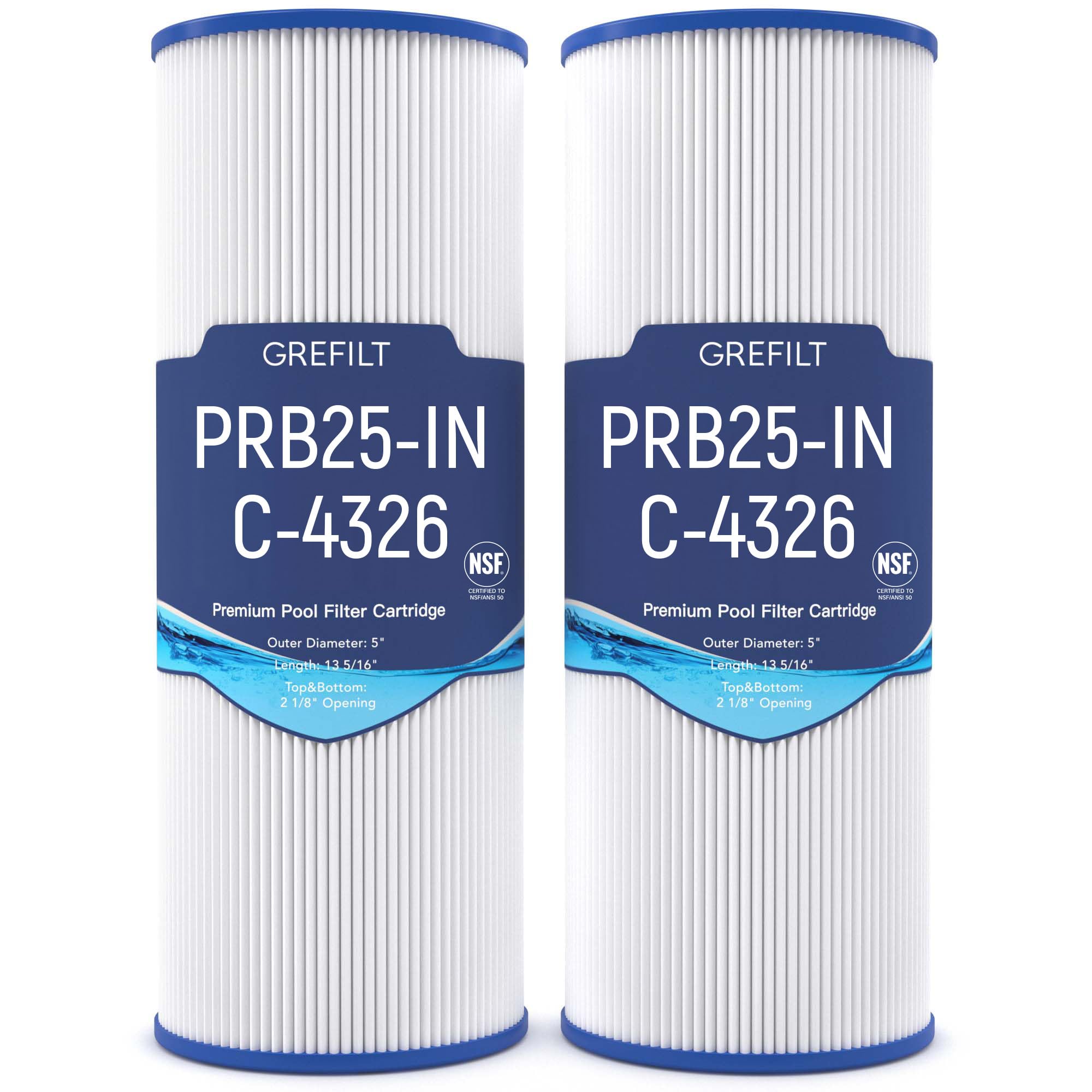 Grefilt Upgrade C-4326 hot tub filter replacement for compatible spa models