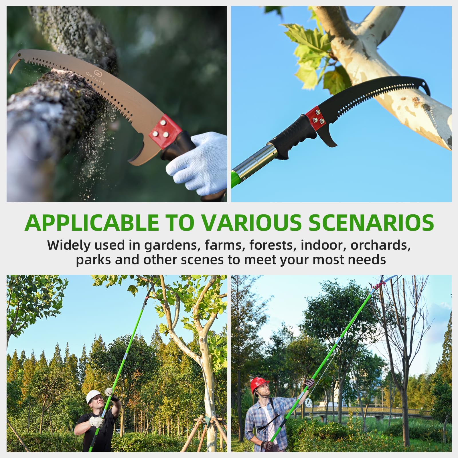 Grefinity hand-saw conversion for versatile yard tasks.