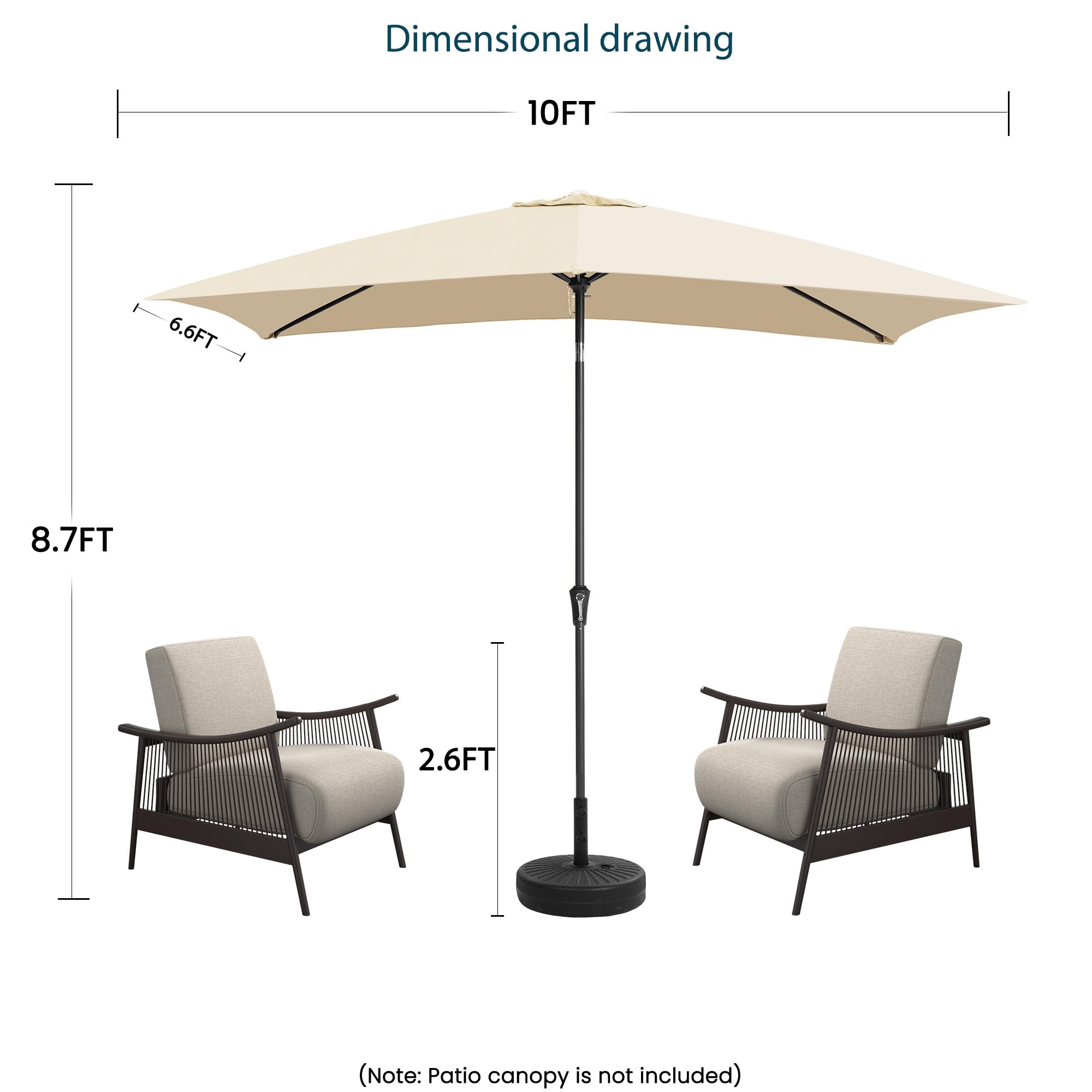 GREFORG compact footprint when closed saves space on patios and decks.