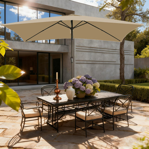 GREFORG push-button tilt enables flexible shade throughout the day.