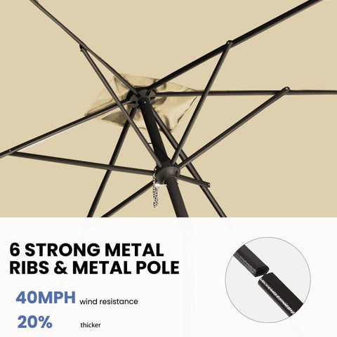 GREFORG 180G polyester fabric resists fading, wind, and water for lasting use.