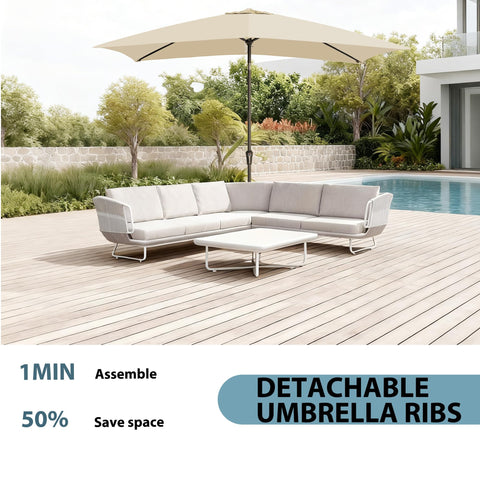 GREFORG UV-protective canopy keeps shade stable on bright days.