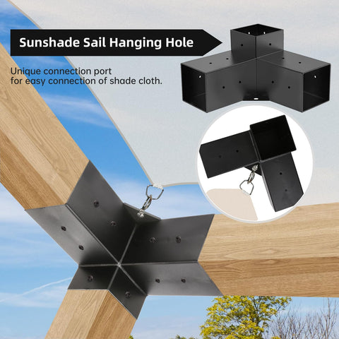 Grehitk corner bracket attachment demonstrates weather resistant design.