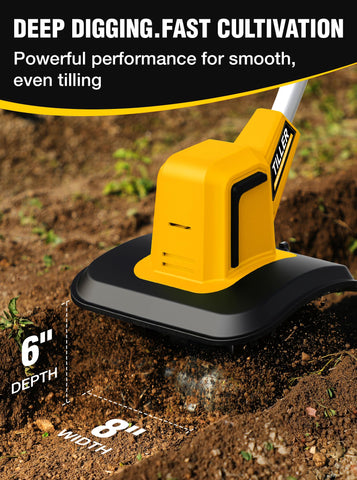 Grelawner 48 steel tines deliver efficient soil turning for quicker garden bed readiness.