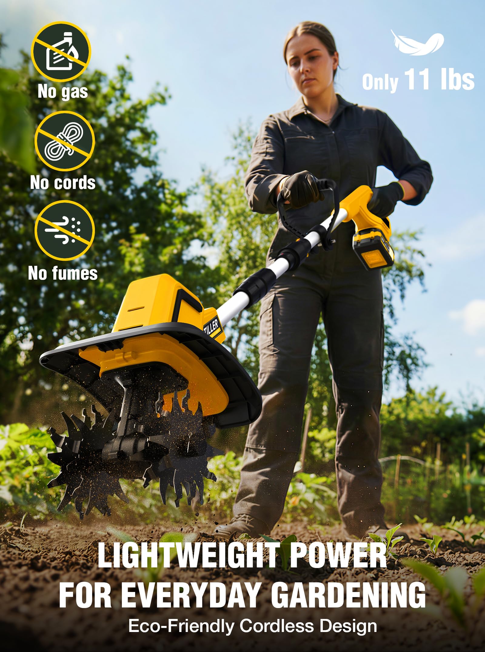 Grelawner Dewalt 20V Max battery compatibility enables flexible power options.
