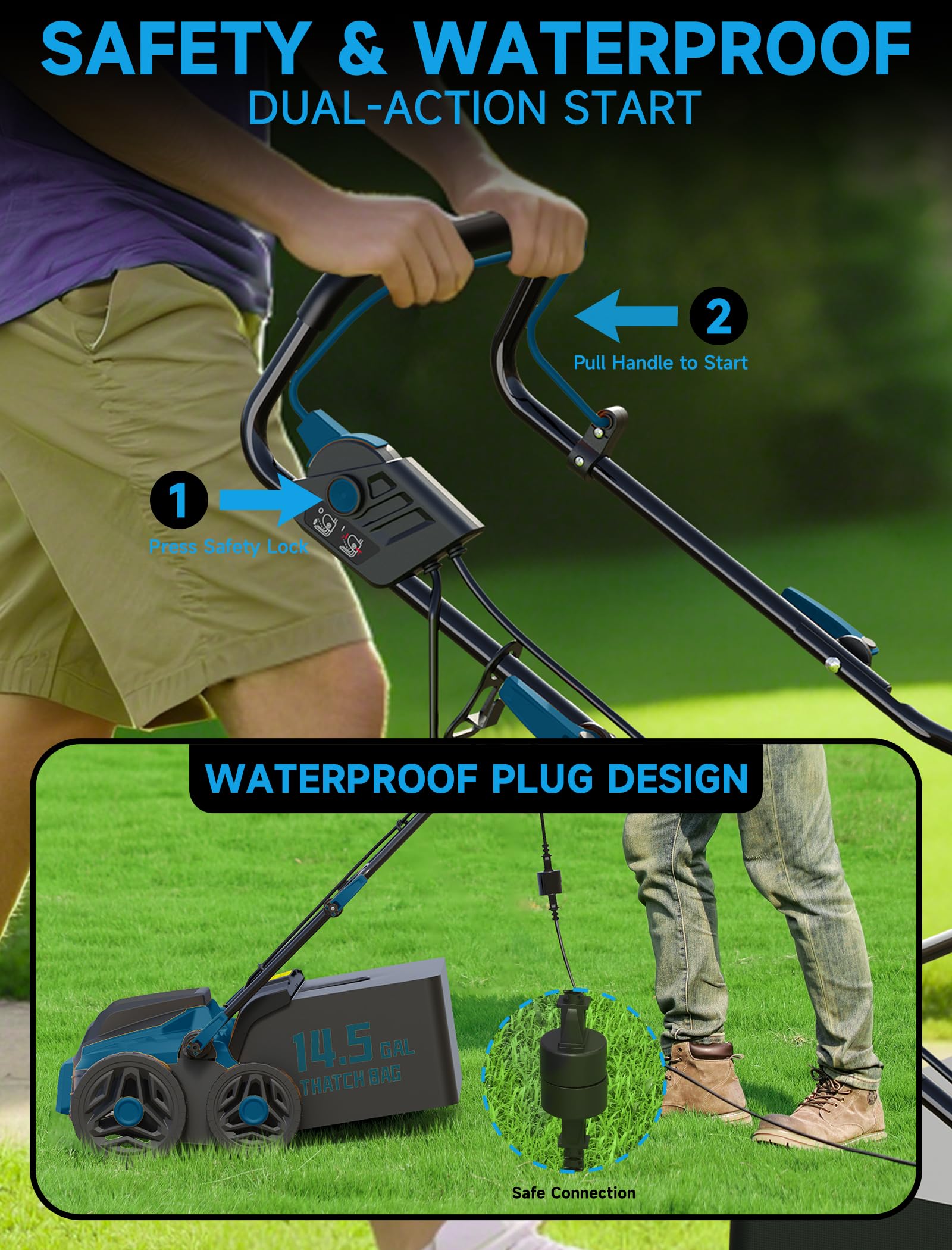 Grelawner lightweight-foldable design makes storage and handling easier.