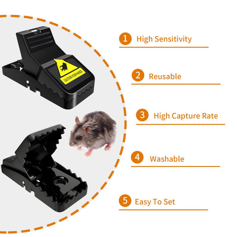 Gremap mouse trap indoor bait cup shows detachable cup for clean, customizable bait options.