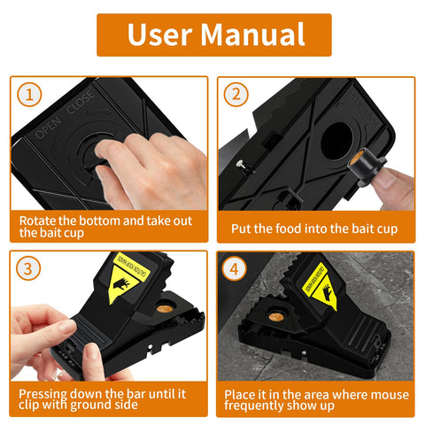 Gremap mouse trap indoor no-touch disposal offers safe handling and easy cleanup.