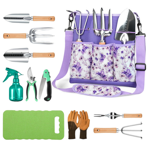 Grenebo all-in-one garden tool set enables quick tool access for efficient gardening.