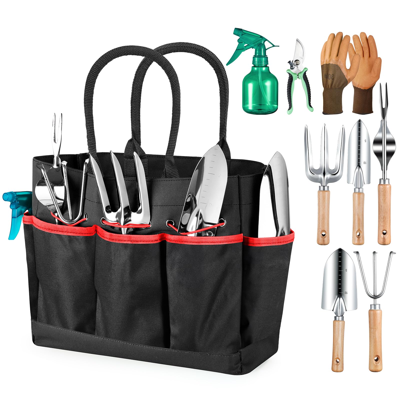 Grenebo 9-piece garden tool set with complete kit for versatile gardening tasks.