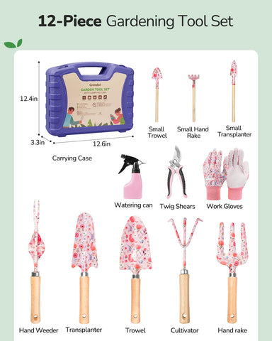 Grenebo rust-proof steel tools shown for lasting durability.