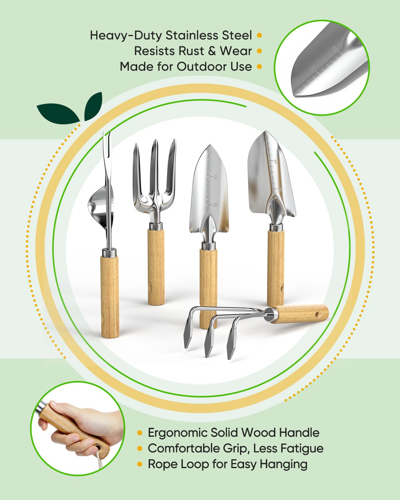 Grenebo transplanter tool ready for accurate root placement with comfortable grip.