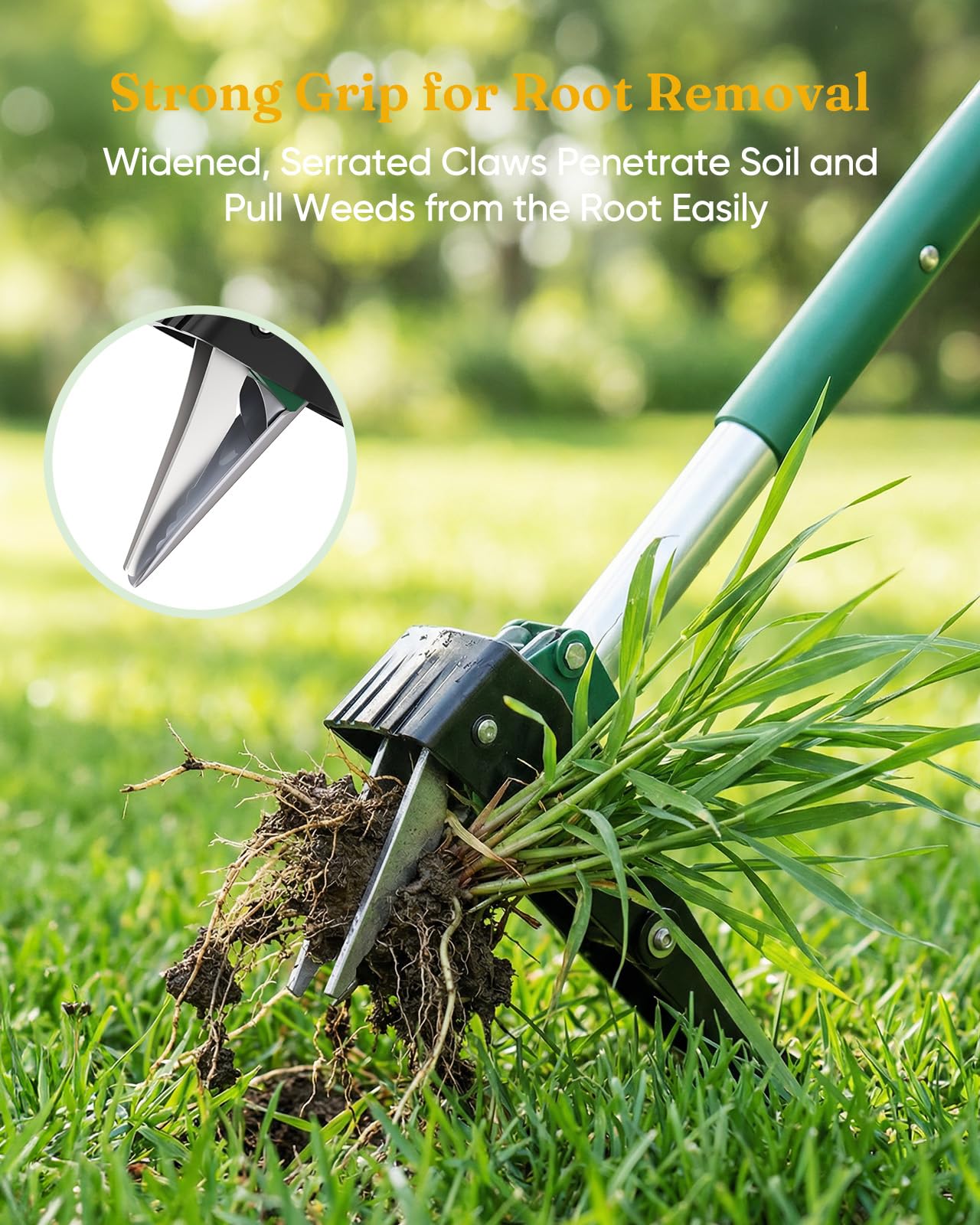 Grenebo weed remover in action in soft soil
