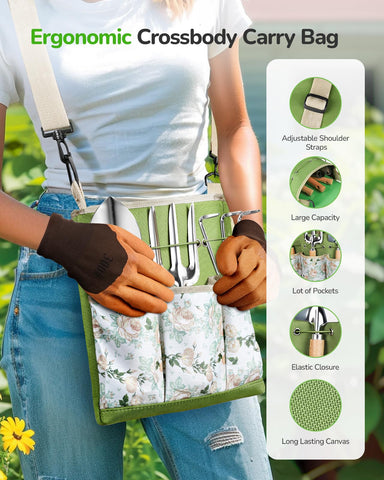 Grenebo wooden handles provide a comfortable grip for precise digging and pruning.